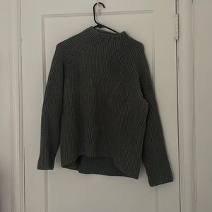 Madewell Ribbed Grey Turtleneck